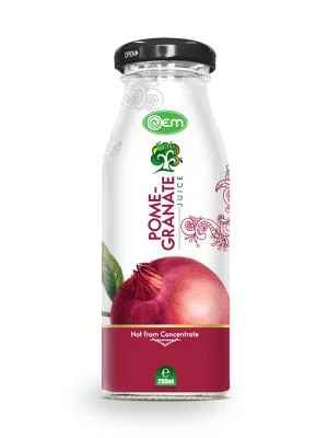 200ml OEM Glass bottle Pomegranate Juice