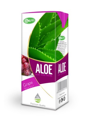 200ml OEM Grape Flavor Aloe Vera