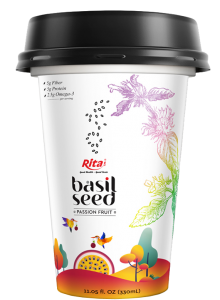 Basil seed juice in pp cup 330ml