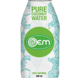 250ml Glass bottle OEM Coconut Water
