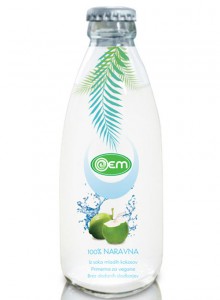 250ml Glass bottle OEM Pure Coconut Water