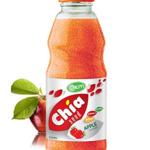 250ml OEM Apple Flavor Chia Seed