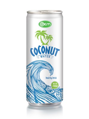 250ml OEM Canned Coconut Water