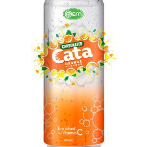 250ml OEM Carbonated Orange Flavor Drink