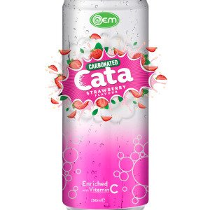 250ml OEM Carbonated Strawberry Flavor Drink
