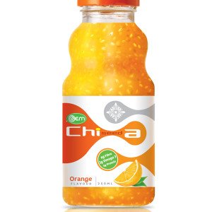 250ml OEM Chia Seed Orange Flavor