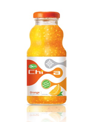 250ml OEM Chia Seed Orange Flavor