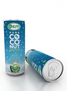 250ml OEM Coconut Water with Pulp