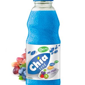 250ml OEM Mix Fruit Flavor Chia Seed