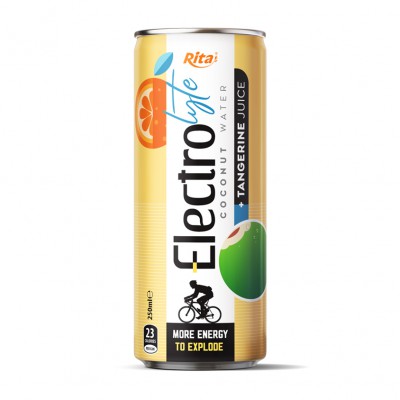 250ml cans Electrolyte Coconut water with tangerine juice