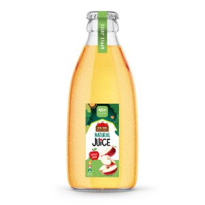 250ml glass bottle natural apple juice