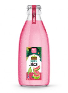 250ml glass bottle natural guava juice