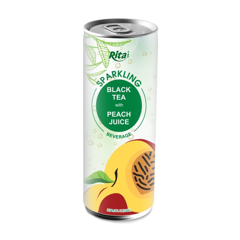 250ml sparkling blackteawithpeachjuice