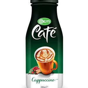 280ml OEM Glass bottle Cappuccino Coffee