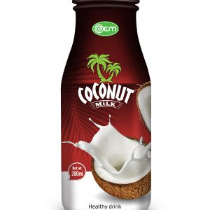280ml OEM Glass bottle Coconut Milk
