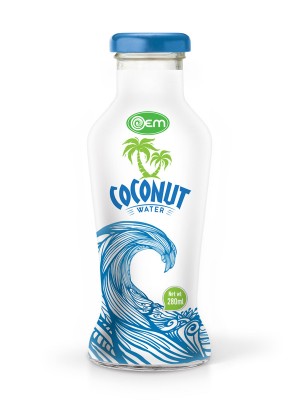 280ml OEM Glass bottle Coconut Water