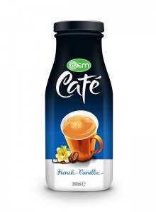 280ml OEM Glass bottle French Vanilla Coffee