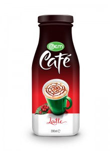 280ml OEM Glass bottle Latte Coffee