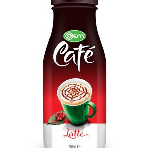 280ml OEM Glass bottle Latte Coffee