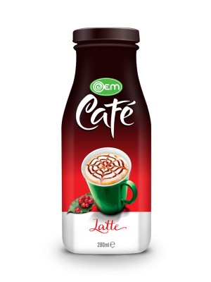 280ml OEM Glass bottle Latte Coffee