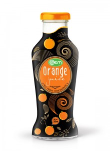 280ml OEM Glass bottle Orange Juice