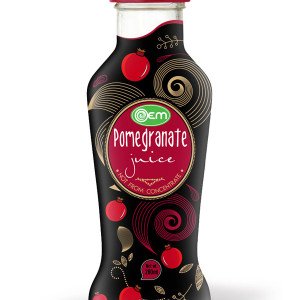 280ml OEM Glass bottle Pomegranate Juice