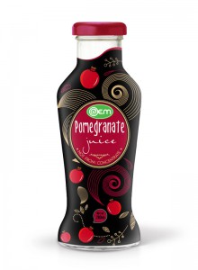 280ml OEM Glass bottle Pomegranate Juice
