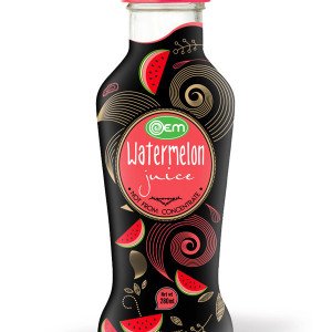 280ml OEM Glass bottle Watermelon Juice