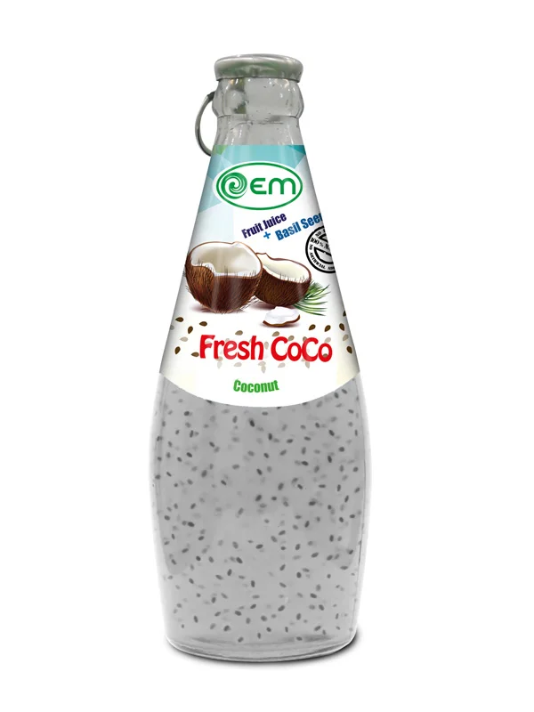 290ml OEM Basil Seed with Coconut OEM Manufacturing Beverages