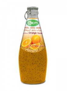 290ml OEM Basil Seed with Orange Flavor