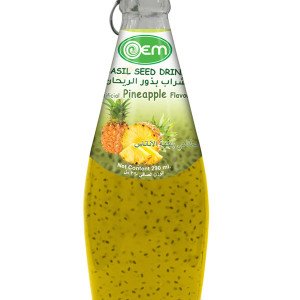 290ml OEM Basil Seed with Pineapple Flavor
