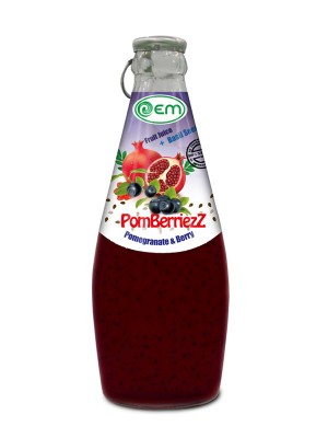 290ml OEM Basil Seed with Pomegranate & Berry