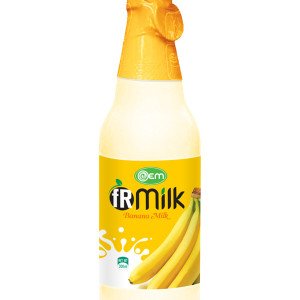 300ml OEM Glass bottle Banana Milk