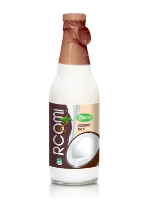 300ml OEM Glass bottle Coconut Milk