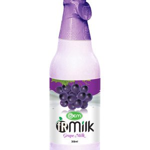 300ml OEM Glass bottle Grape Milk