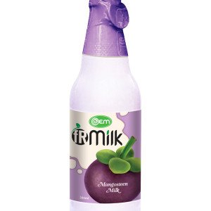 300ml OEM Glass bottle Mangosteen Milk