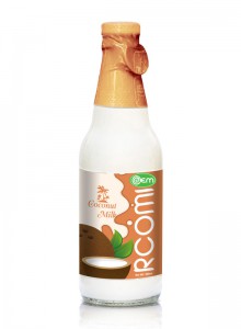300ml OEM Glass bottle Natural Coconut Milk