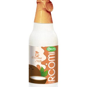 300ml OEM Glass bottle Natural Coconut Milk