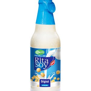 300ml OEM Glass bottle Original Soy Milk