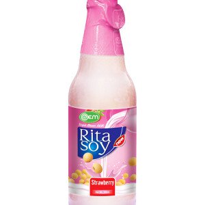 300ml OEM  Strawberry Flavor Soy Milk