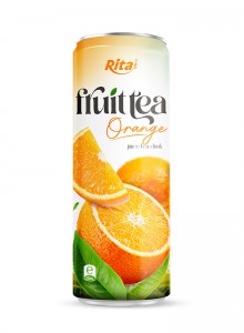 Wholesale Orange Tea Drink 320ml Sleek Can