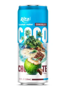 Rita Coco 100% Pure Coconut Water with Chocolate Flavour 320ml Can Version 2 Rita Coco 100% Pure Coconut Water with Chocolate Flavour 320ml Can Version 2