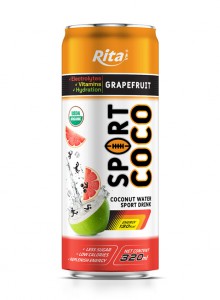 Less sugar sport coconut water grapefruit juice flavor private brand