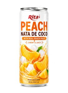 325 ml (10.9 fl oz) Peach nata de coco with real peach pulp