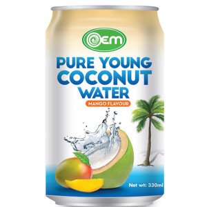 330ml OEM Coconut Water with Mango Flavor