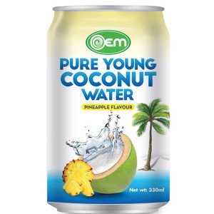 330ml OEM Coconut Water with Pineapple Flavor