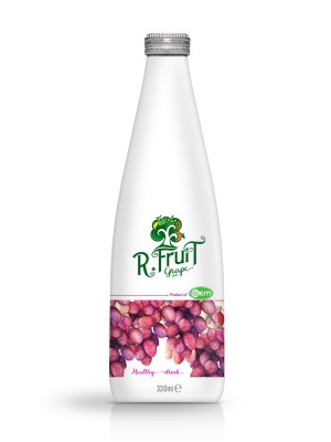 330ml OEM Glass bottle Grape Juice Drink