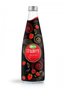330ml OEM Glass bottle Strawberry Juice