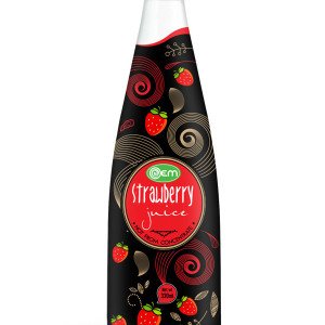 330ml OEM Glass bottle Strawberry Juice