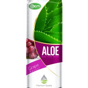 330ml OEM Grape Flavor Aloe Vera